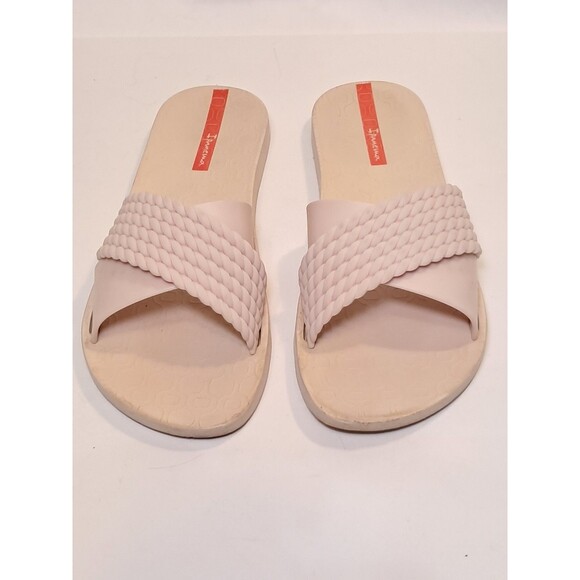 Ipanema Street II Water-Resistant Slide Sandals Beige Size 7 US/38 EU - Picture 2 of 10